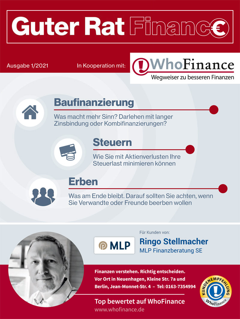 Finanzberatung Stellmacher im MLP-Beratunghszentrum