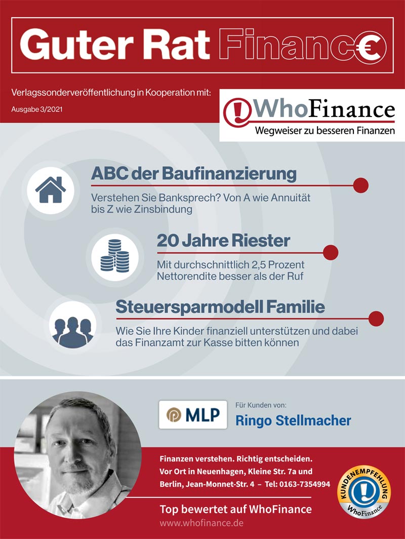 Finanzberatung Stellmacher im MLP-Beratunghszentrum